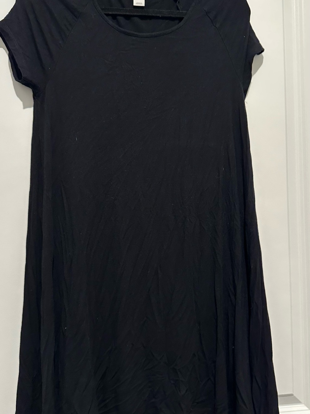 Old Navy Black Short Sleeve Swing Dress